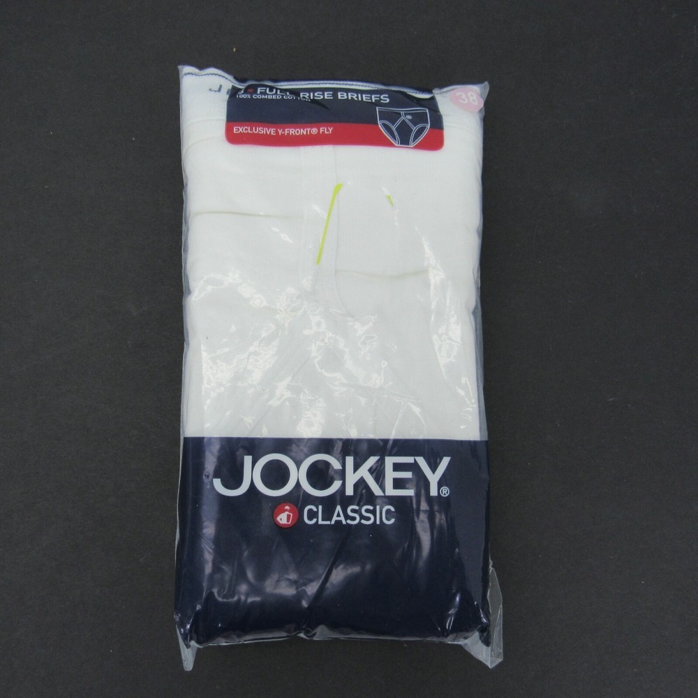 Vintage 2004 JOCKEY CLASSICS Men's 3 Full Rise Briefs Y Front Underwear Size 38